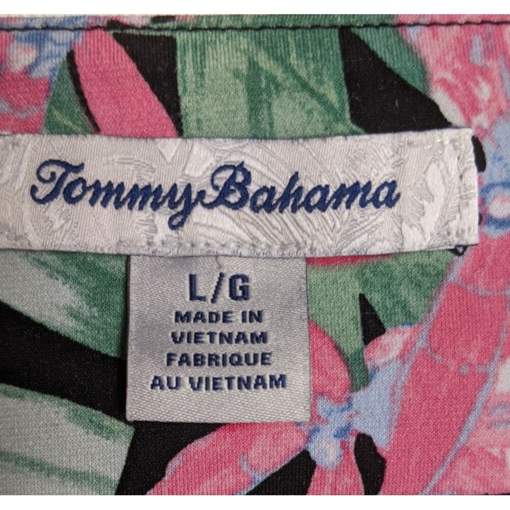 Tommy Bahama Women's Orchid Isle Faux Wrap Dress Tropical Classic Vacation Large - Picture 13 of 16
